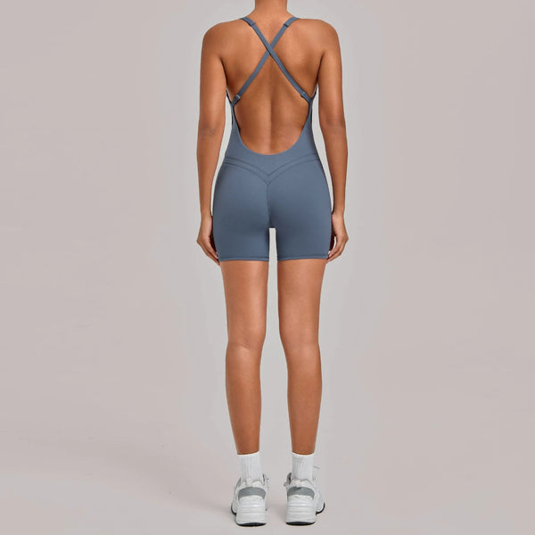 SPARK New Yoga Sports Bodysuit with Cross-Back TF2533