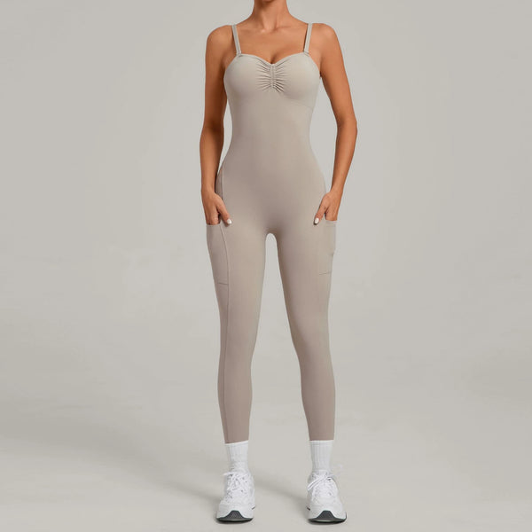 SPARK Women’s Versatile Yoga Jumpsuit with Side Pockets TF80663