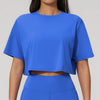 SPARK New Crew-Neck Loose Cropped Athletic Yoga Fitness T-Shirt ZC3091-2