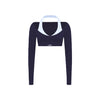 Spark Women's Halter Neck Crop Top Yoga Shirt FNK8816