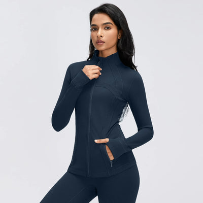 SPARK Women's Slim-Fit Zip-Up Yoga Jacket DQ26110