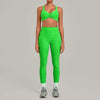 SPARK Ruched Sports Bra & High-Waisted Workout Set TF9291