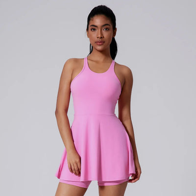 SPARK Fitness Tennis Dress with Built-in Shorts CY5208