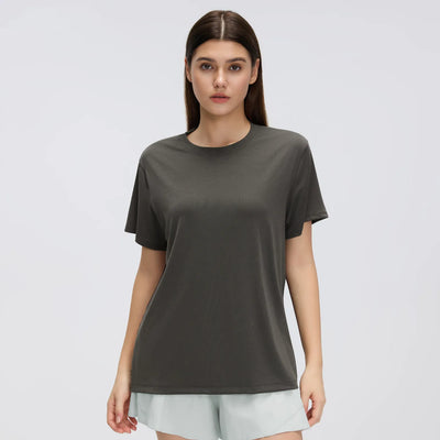 SPARK Women's Round Neck Short-sleeved Sports T-shirt DQ26088