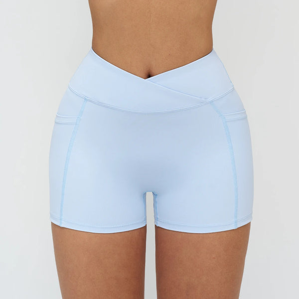 SPARK Cross High Waist Shorts for Women ZC2030