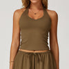 SPARK V Neck Sports Halter Tank Top ZC3058