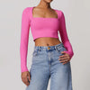 SPARK Long Sleeve Yoga Crop Top ZC8662