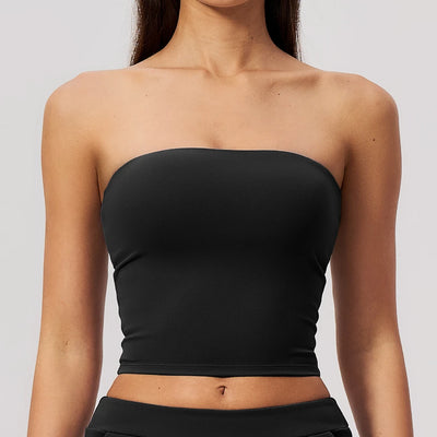 SPARK Women's Strapless Sexy Open-Back Yoga Tube Top ZC8793