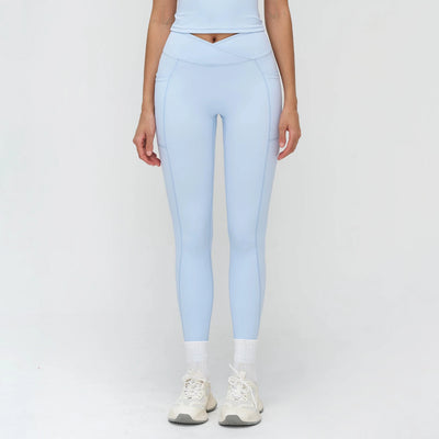 SPARK Cross High Waist Yoga Pants With Pockets For Women ZC2030