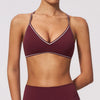 SPARK Women's Color-Block V-neck Halter Yoga Bra ZC9615