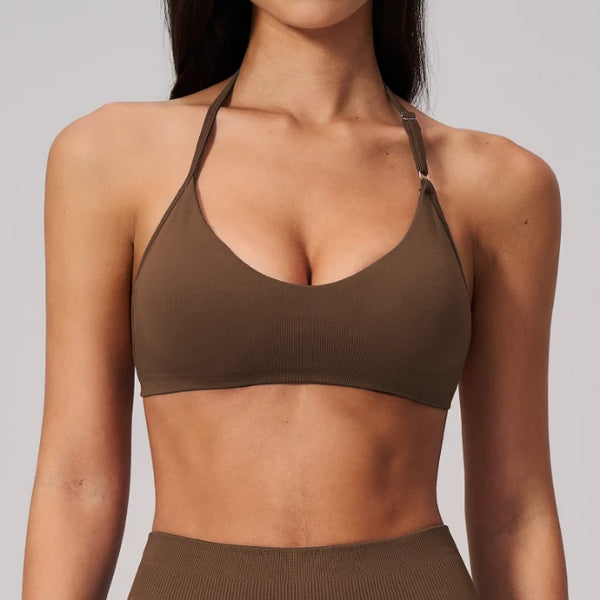 SPARK Seamless Quick-drying Halter Yoga Fitness Bra ZC2557