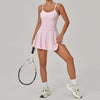 SPARK Women's Padded Yoga Golf Tennis Dress with Built-in Shorts TF12733