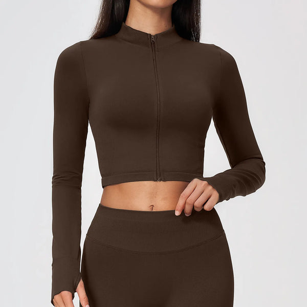 SPARK Seamless Women’s Cropped Yoga Fitness Jacket ZC5112