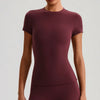 SPARK Women's Slim Quick-Drying Short-Sleeve Yoga Top LQ2009