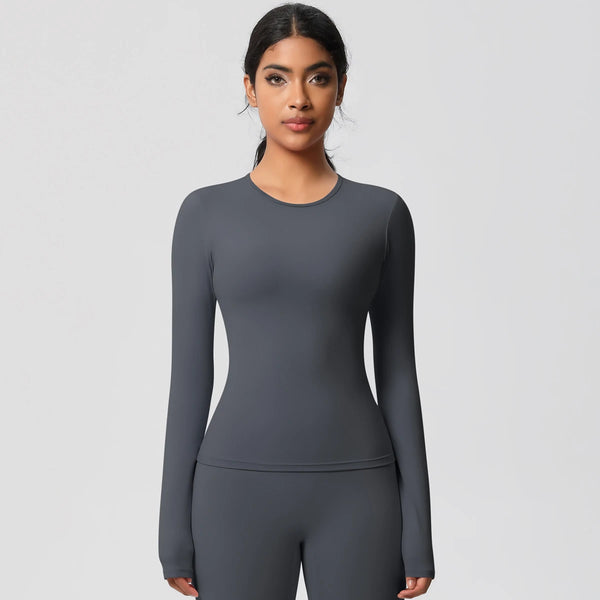 SPARK Normal Slim Yoga Fitness Long Sleeve Top LR7102