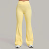 SPARK Women's High Waist Crossover Flare Yoga Pants QS9089