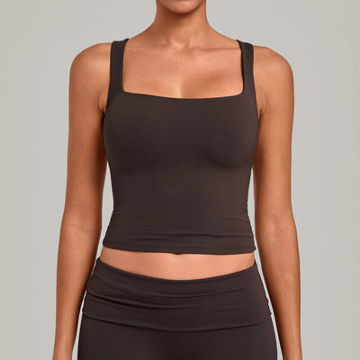 SPARK Women’s Square Neck Yoga Tank Tops TF6012