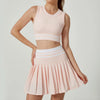 SPARK Athletic Tank Tennis Pleated Skirt Set ZJ223