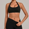 SPARK Women's Bare-feel Halter Neck Open Back Yoga Workout Bra QS5423