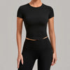 SPARK Women's Summer Fitted Short-Sleeve Yoga T-Shirt QS1369