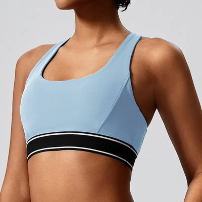 SPARK Contrast Color Two Piece Fitness Set JK235