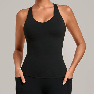 SPARK Women's Bare-feel Racerback Yoga Tank Top QS6751