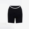 SPARK Contrast Color High Waist Yoga Shorts YB85