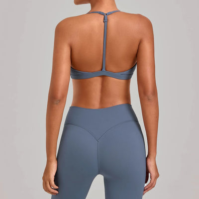 SPARK Women's Adjustable I-Shaped Back Yoga Sports Bra TF2713