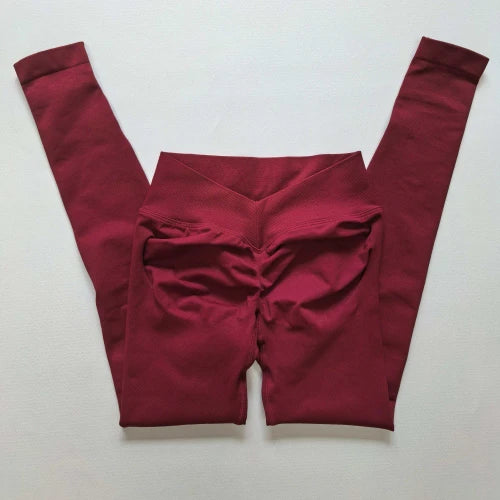 SPARK Seamless V Back Waist Butt Lifting Workout Leggings OD5588