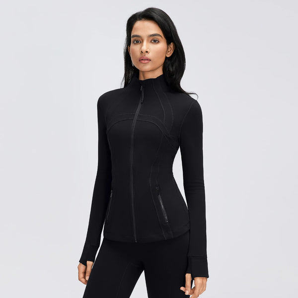 SPARK Women's Slim-Fit Zip-Up Yoga Jacket DQ26110