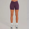 SPARK Women's Cross Waist Tummy Control Yoga Shorts TF9721