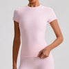 SPARK Women's Slim Quick-Drying Short-Sleeve Yoga Top LQ2009