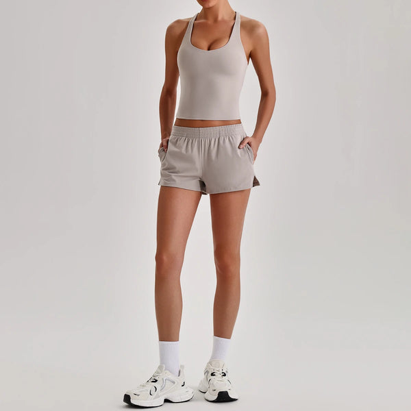 SPARK Women's Racerback Tank Top&Quick Dry Shorts 2 Piece Yoga Set LQ4123