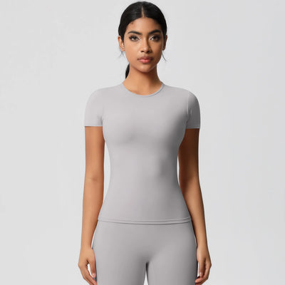 SPARK Normal Slim Yoga Short Sleeve Top LR7103