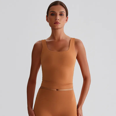 SPARK Square Neck Longline Sports Tank Top LQ8011