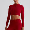 SPARK Fitness Cropped Long Sleeve Jacket LQ8022