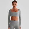 SPARK Recycled Square Neck Yoga Crop Top LQ8026