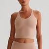 SPARK Yoga Crop Top with Sexy Cross Back LQ8028