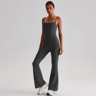 SPARK Spaghetti Straps Yoga Long Jumpsuit LQ8031
