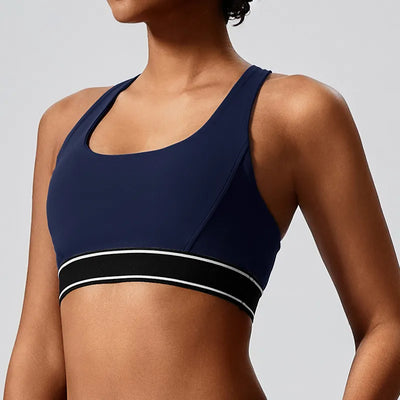SPARK Contrast Color Two Piece Fitness Set JK235
