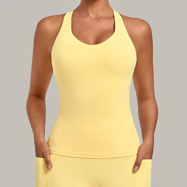 SPARK Women's Bare-feel Racerback Yoga Tank Top QS6751