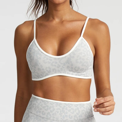 SPARK Seamless Leopard-print Yoga Fitness Bra RXW3006-2
