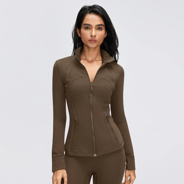 SPARK Women's Slim-Fit Zip-Up Yoga Jacket DQ26110