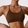 SPARK Seamless Strappy Criss Cross Back Sports Bra ZC7137