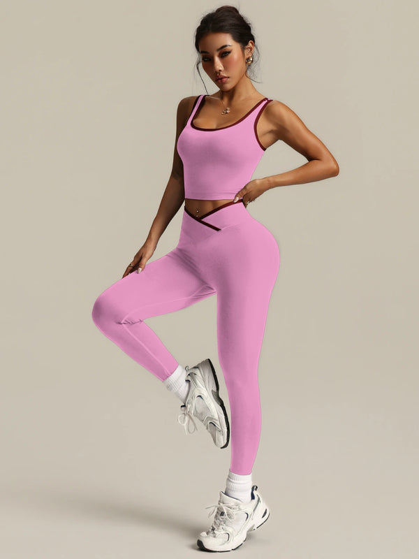 SPARK Seamless Women's Tank Top Yoga Two-piece Set ZJ520