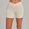 SPARK Women's Cross Waist Tummy Control Yoga Shorts TF9721