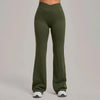 SPARK Women's High Waist Crossover Flare Yoga Pants QS9089