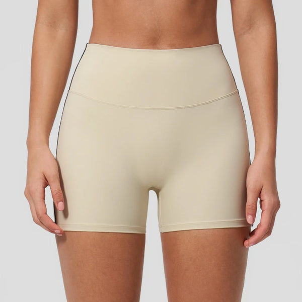 SPARK Contrast Color High Waist Yoga Shorts ZC2036