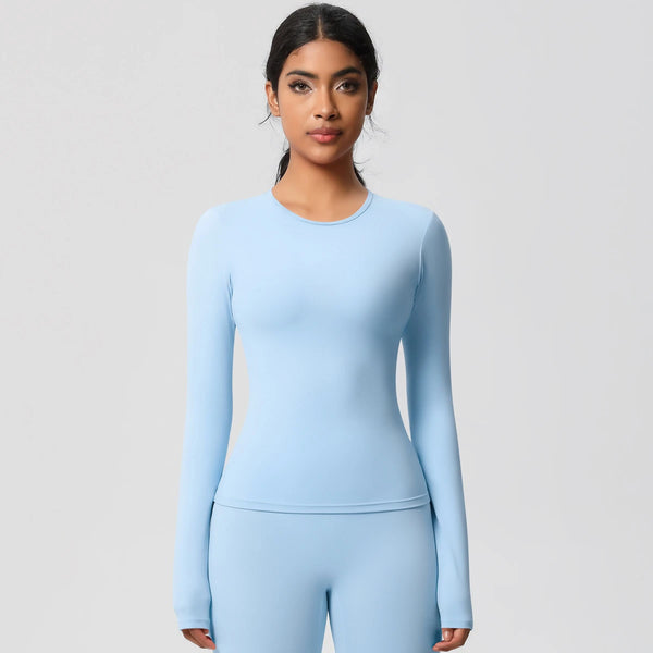 SPARK Normal Slim Yoga Fitness Long Sleeve Top LR7102