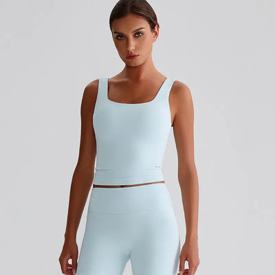 SPARK Square Neck Longline Sports Tank Top LQ8011